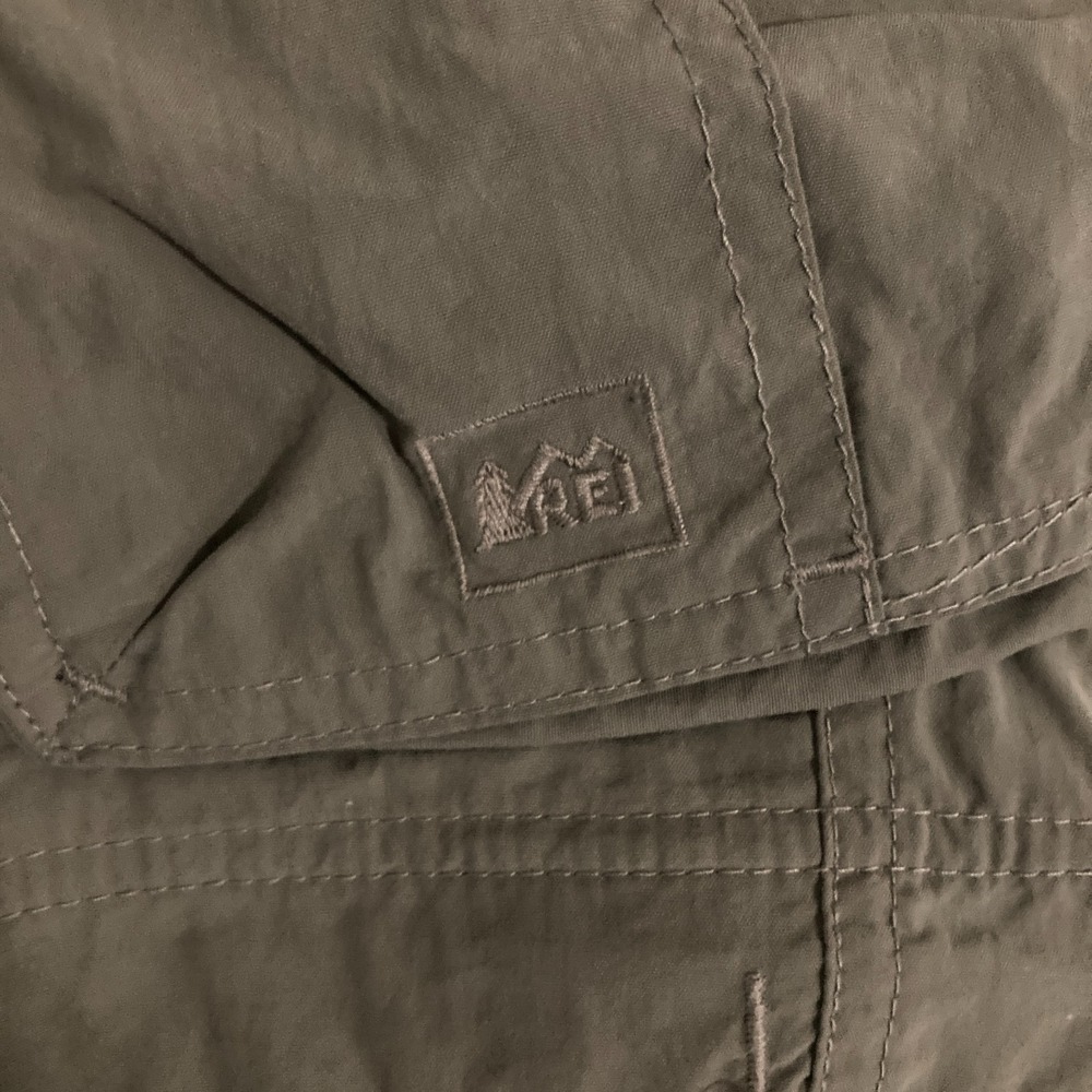 REI Sahara Convertible Pants Mens L Nylon Cargo Elastic Waist Hiking Gorpcore - Picture 2 of 9